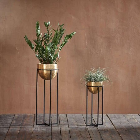 Atsu Brass Planter Stand from Accessories for the Home