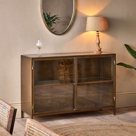 Ranchi Iron Sideboard in Antique Brass from Accessories for the Home