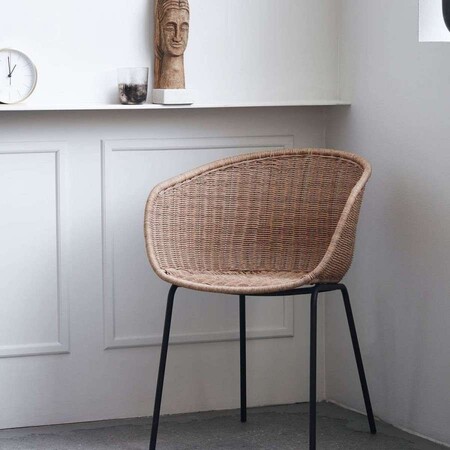 Hapur Wicker Armchair - Natural or Black from Accessories for the Home