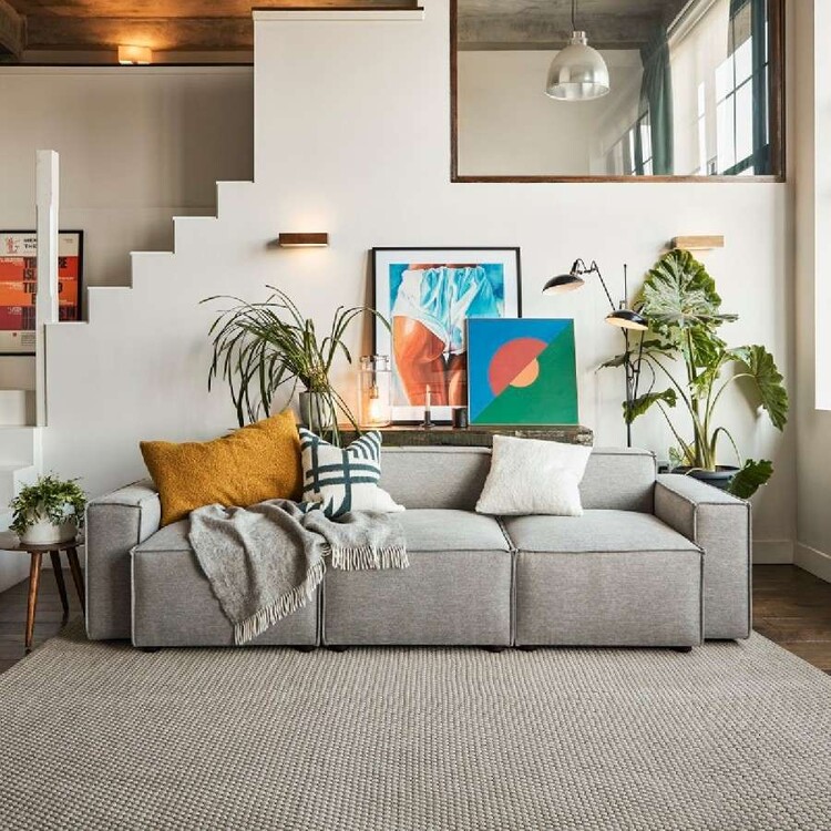 Swyft Model 03 Three Seater Sofa in Linen from Accessories for the Home