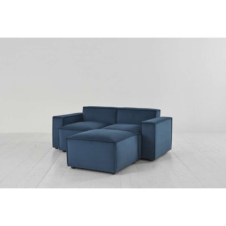 Swyft Model 03 Two Seater Right Chaise in Velvet from Accessories for the Home