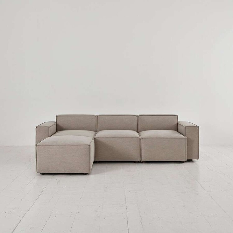 Swyft Model 03 Three Seater Left Chaise in Linen from Accessories for the Home