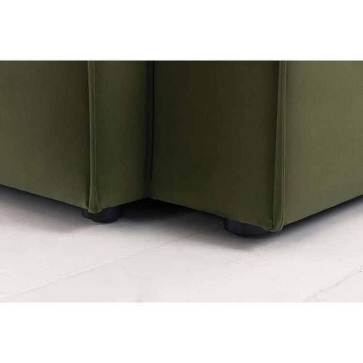 Swyft Model 03 Three Seater Right Chaise in Velvet from Accessories for the Home