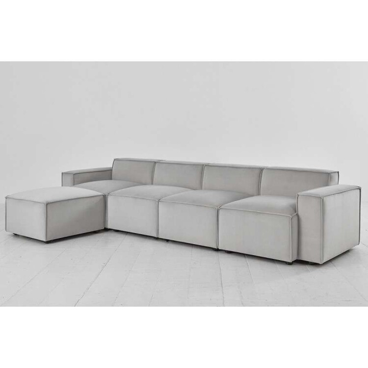 Swyft Model 03 Four Seater Left Chaise in Velvet from Accessories for the Home