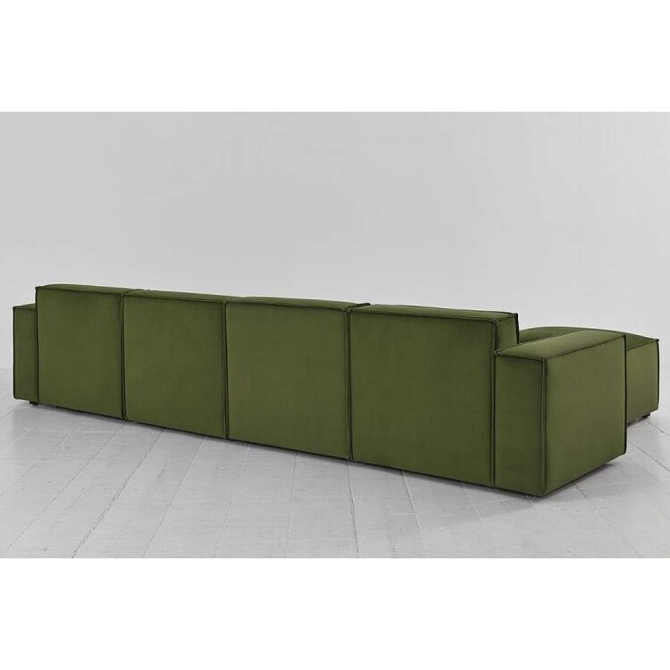 Swyft Model 03 Four Seater Right Chaise in Velvet from Accessories for the Home