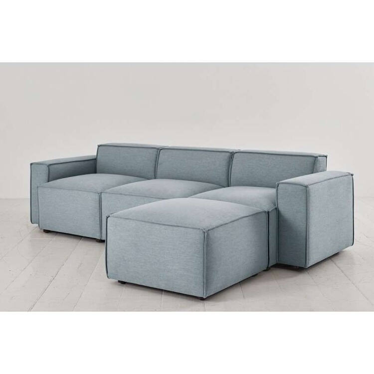 Swyft Model 03 Three Seater Right Chaise in Linen from Accessories for the Home