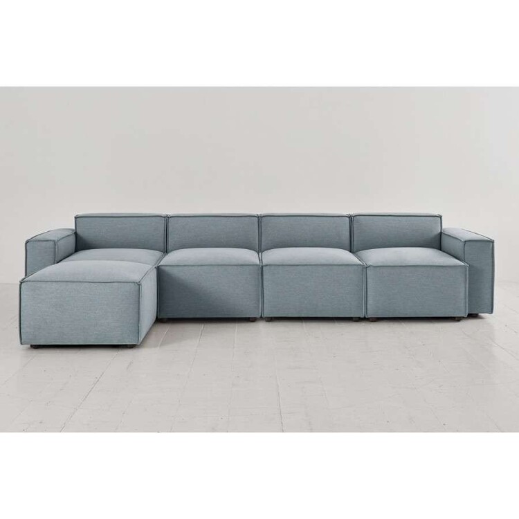 Swyft Model 03 Four Seater Left Chaise in Linen from Accessories for the Home