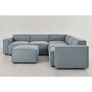 Swyft Model 03 Corner Sofa with Ottoman in Linen from Accessories for the Home