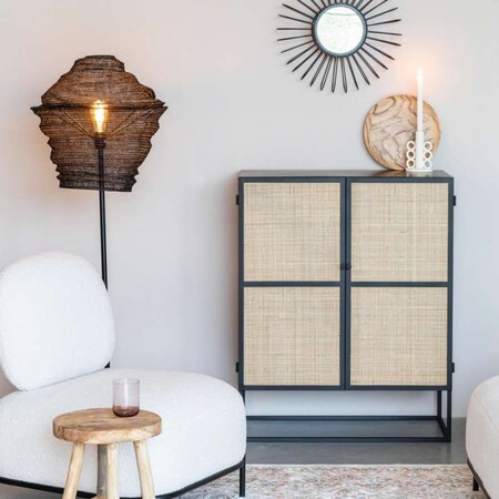 Guuji Rattan & Iron Low Cabinet from Accessories for the Home