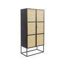 Guuji Rattan & Iron High Cabinet from Accessories for the Home