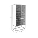 Guuji Rattan & Iron High Cabinet from Accessories for the Home