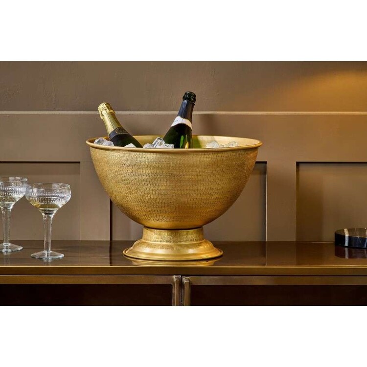 Nalgora Antique Brass Champagne & Wine Bucket from Accessories for the Home