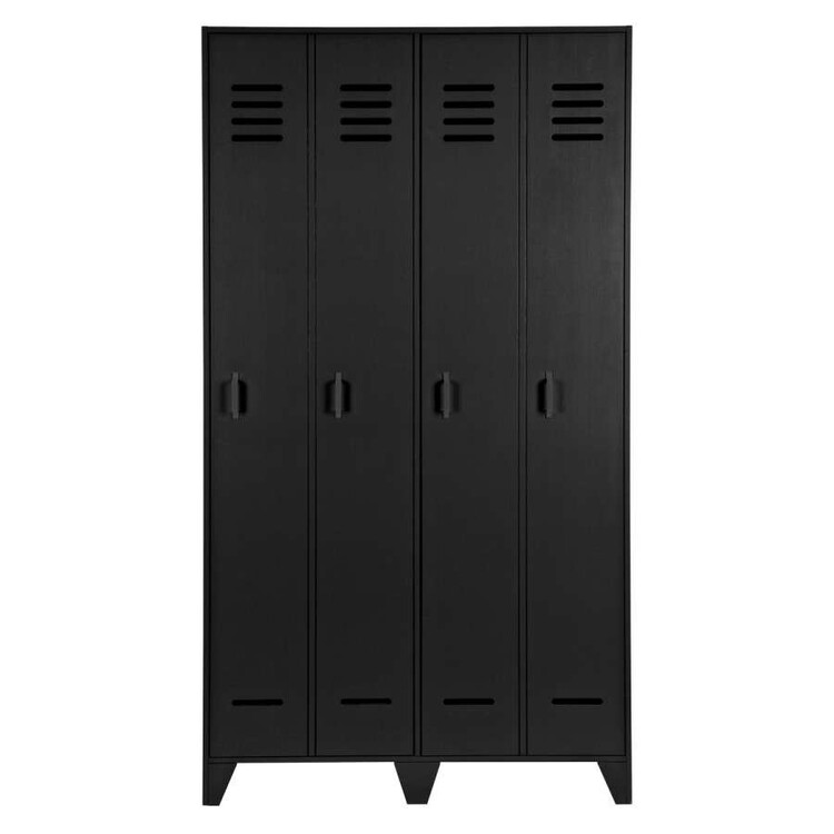 Woood Stijn Black Locker Cabinet from Accessories for the Home