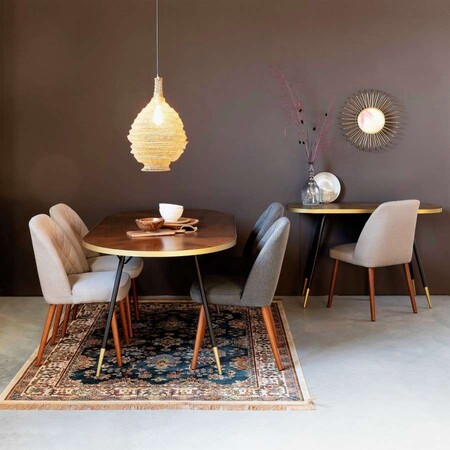 Denise Oval Walnut Dining Table from Accessories for the Home