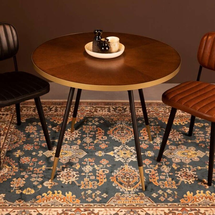 Denise Round Walnut Dining Table from Accessories for the Home
