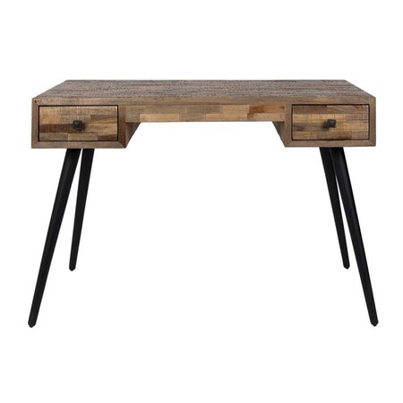 Leo 2 Drawer Teak Desk from Accessories for the Home 2