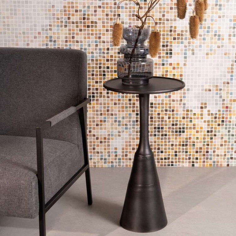 Noah Antique Brass or Black Side Table from Accessories for the Home