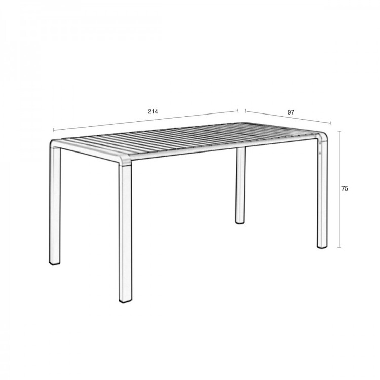 Vondel Large Outdoor Dining Table from Accessories for the Home