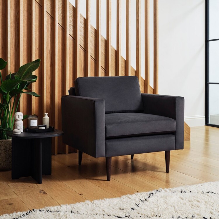 Swyft Model 01 Armchair in Velvet from Accessories for the Home