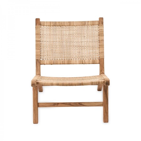 Madrisana Acacia and Rattan Woven Chair from Accessories for the Home 2