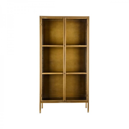Ranchi Tall Iron Cabinet in Antique Brass from Accessories for the Home 2