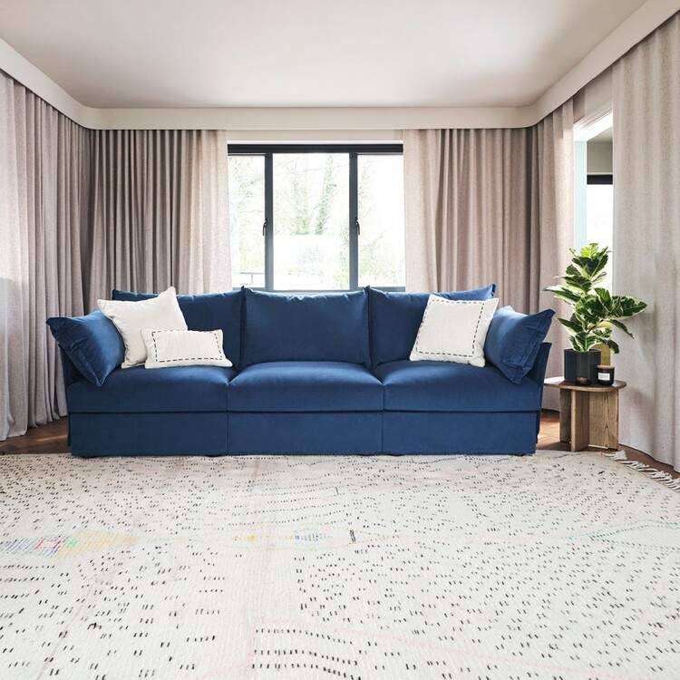 Swyft Model 06 Three Seater Sofa in Velvet from Accessories for the Home