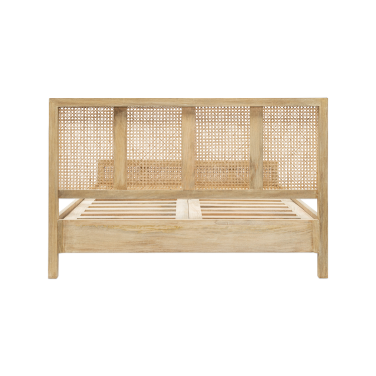 Saharsa Cane & Mango Wood Bed- Kingsize or Super King from Accessories for the Home