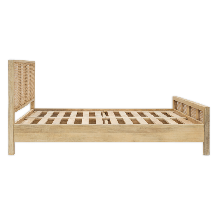 Saharsa Cane & Mango Wood Bed- Kingsize or Super King from Accessories for the Home