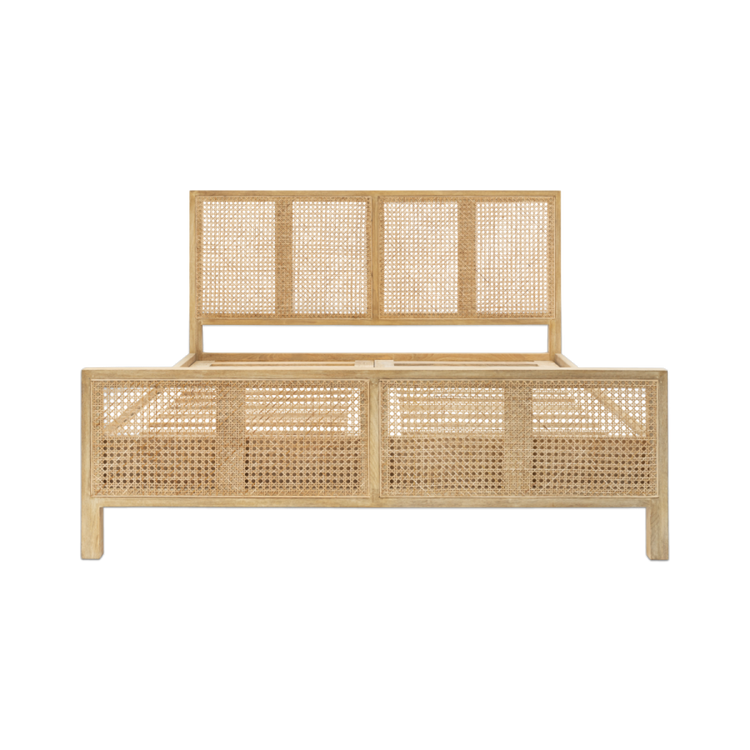 Saharsa Cane & Mango Wood Bed- Kingsize or Super King from Accessories for the Home