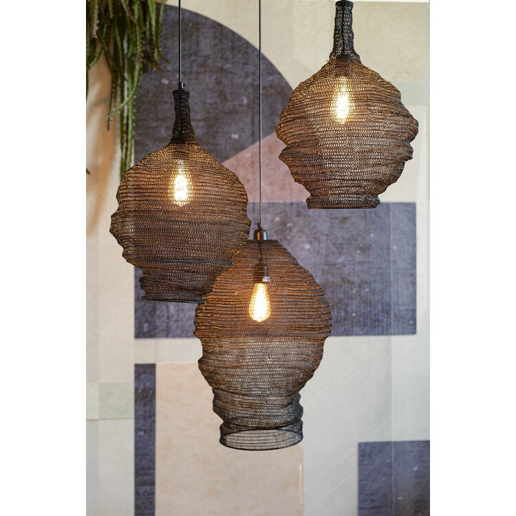 Lena Mesh Pendant Lamp (2 Sizes) - Brass or Black from Accessories for the Home