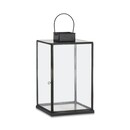 Sia Antique Black Iron & Glass Lantern from Accessories for the Home