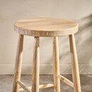 Mengwi Natural Mango Wood Bar Stool from Accessories for the Home