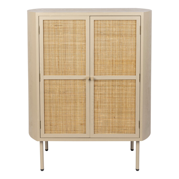 Amaya Rattan & Iron 2 Door Cabinet from Accessories for the Home