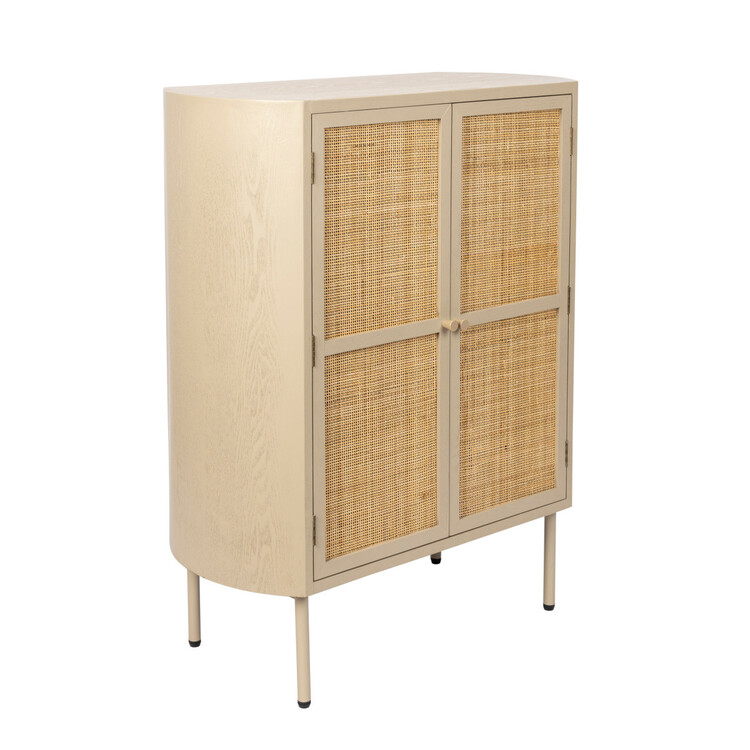 Amaya Rattan & Iron 2 Door Cabinet from Accessories for the Home