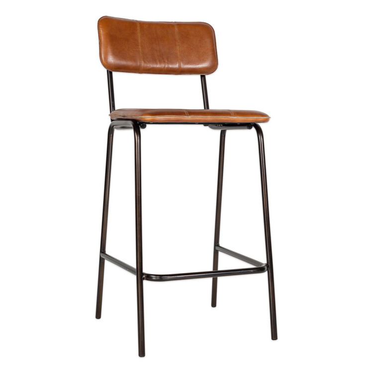 Ukari Leather Counter Chair from Accessories for the Home