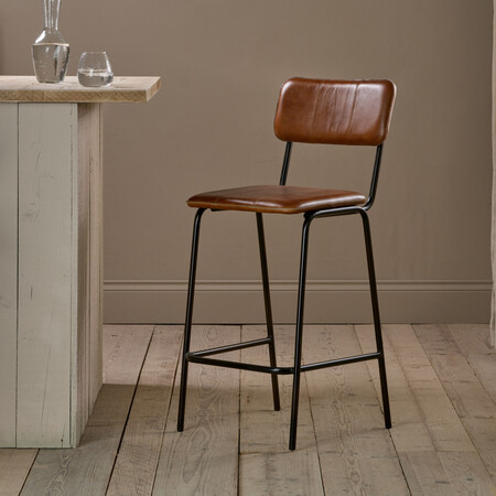 Ukari Leather Counter Chair from Accessories for the Home