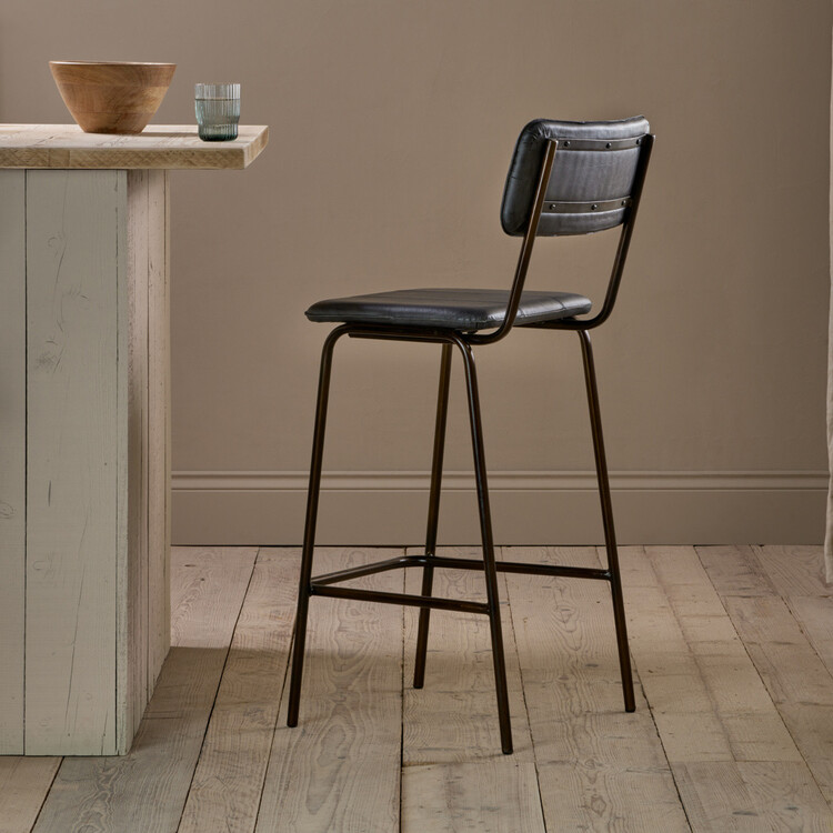 Ukari Leather Counter Chair from Accessories for the Home