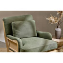 Abe Deconstructed Linen Armchair in Olive from Accessories for the Home