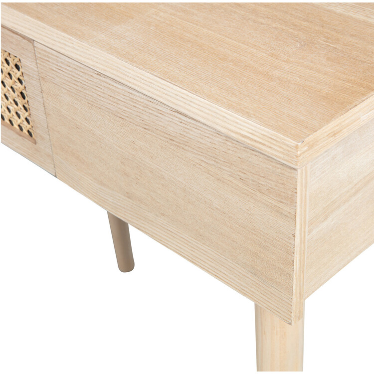 Soof Natural & Rattan Dressing Table with Mirror from Accessories for the Home