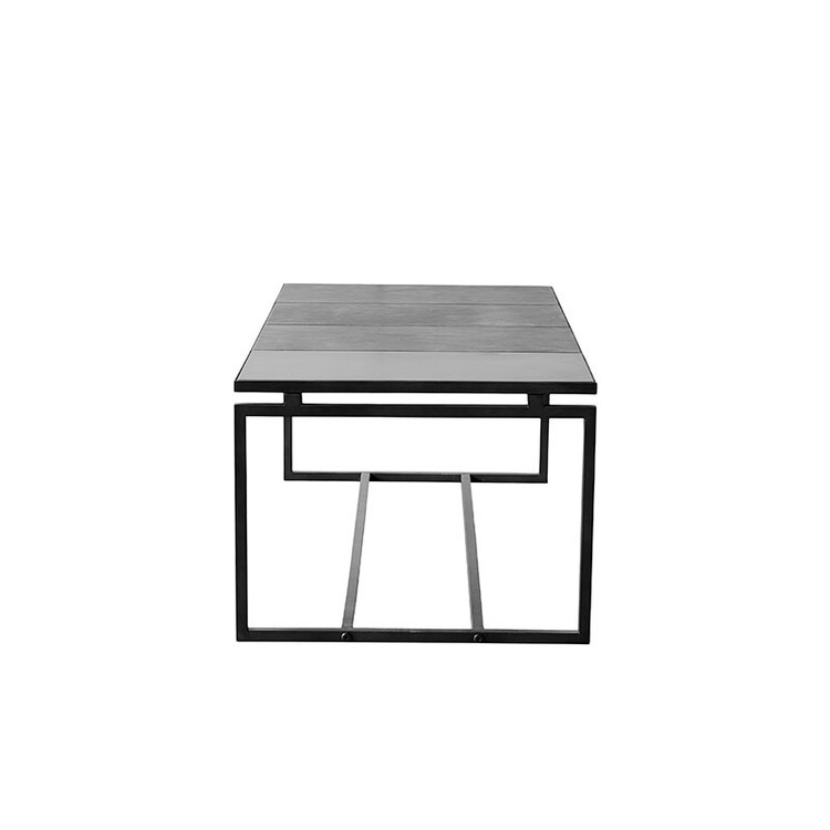 Muubs Austin Long Black Leather Coffee Table from Accessories for the Home