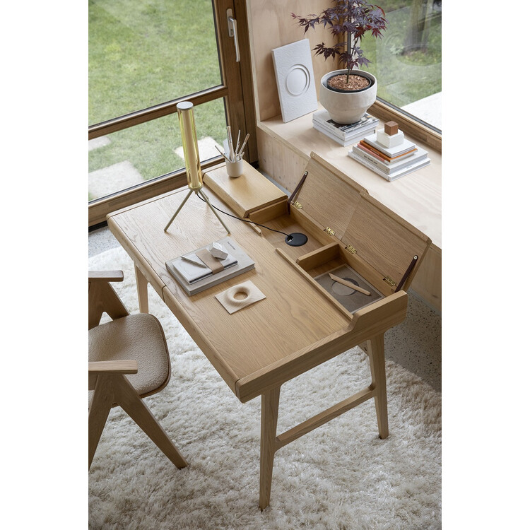 Zuiver Kaat Desk Table (Natural or Black) from Accessories for the Home