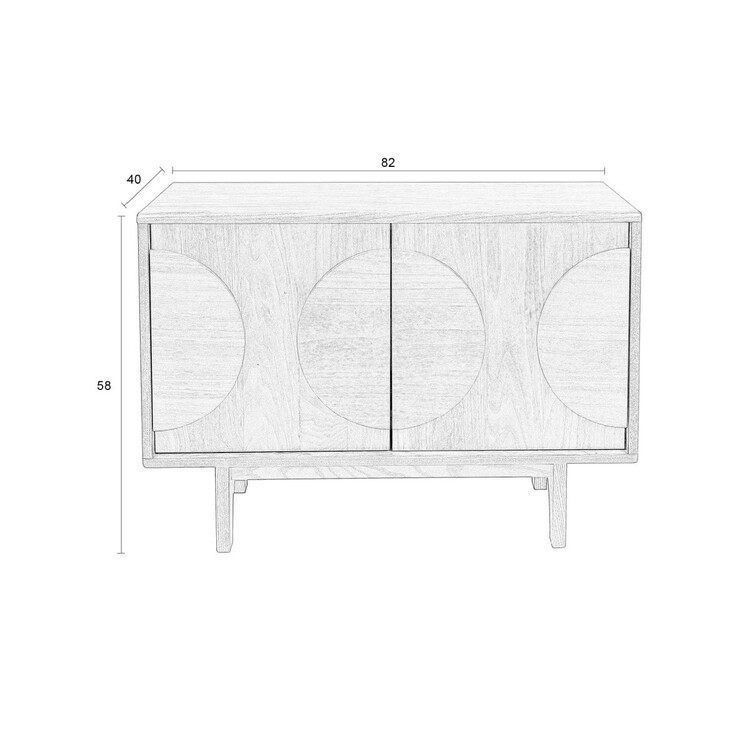 Zuiver Groove Small Sideboard- Walnut or Oak from Accessories for the Home