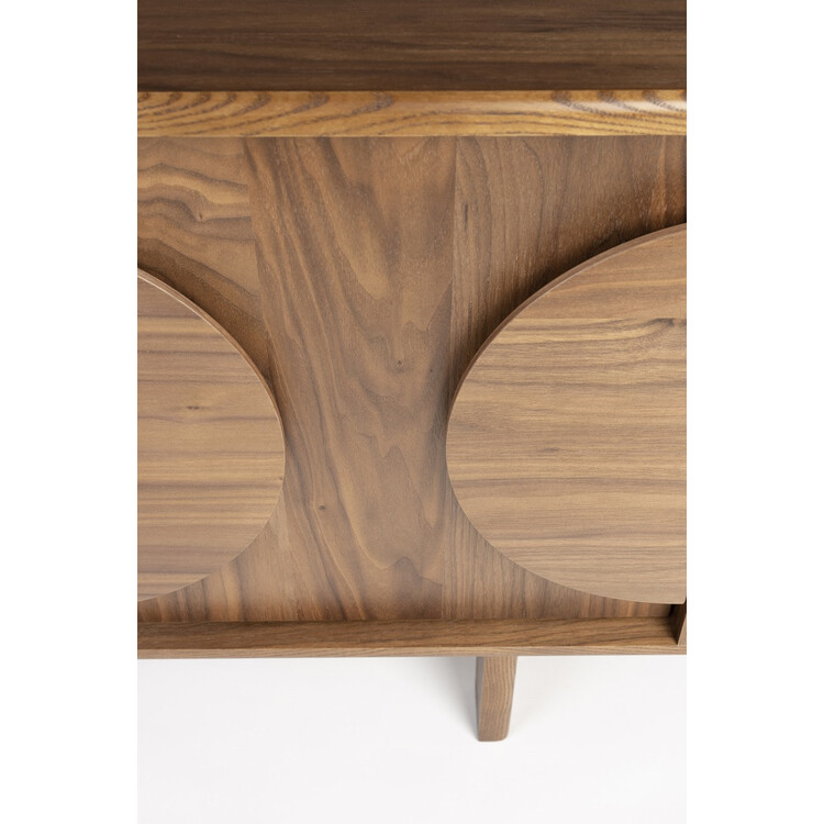 Door details on the Zuiver Groove Large Sideboard in Walnut from Accessories for the Home