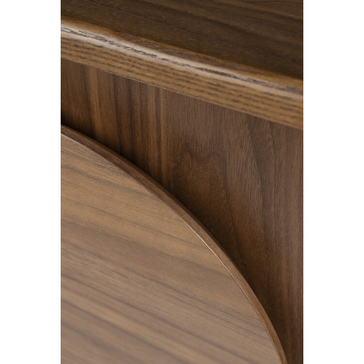 Door details on the Zuiver Groove Large Sideboard in Walnut from Accessories for the Home