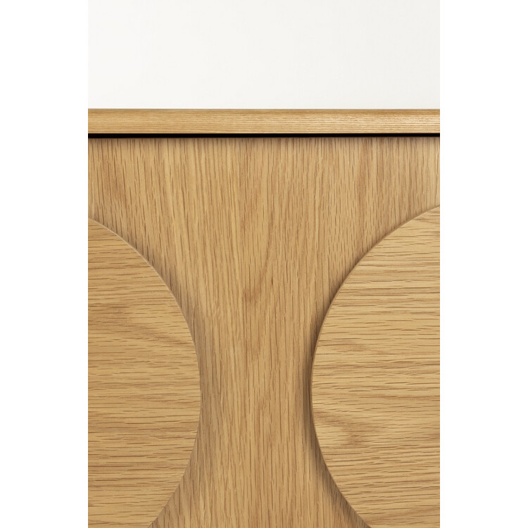 Retro door details on Zuiver Groove Large Sideboard in oak from Accessories for the Home