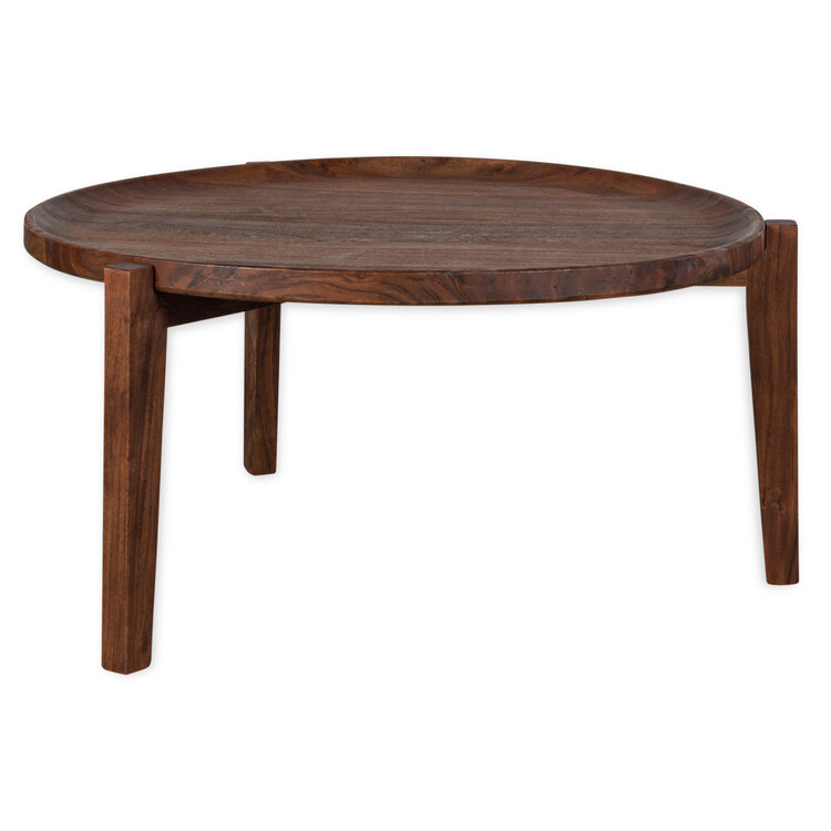 Umar Dark Brown Acacia Wood Coffee Table from Accessories for the Home