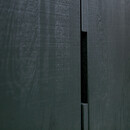 Silas Black Ash Wood Wide Cabinet from Accessories for the Home
