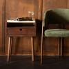 Dutchbone Arda Walnut Bedstand/Side Table from Accessories for the Home