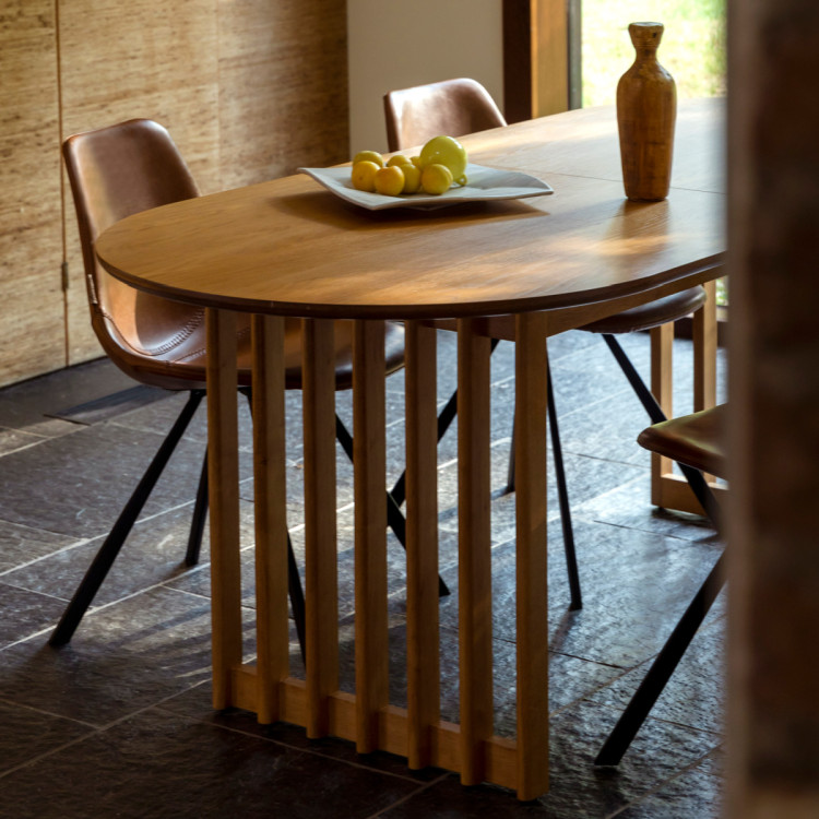 Dutchbone Barlet Oval Dining Table- Walnut or Oak from Accessories for the Home
