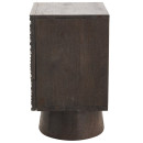 Crumble Carved Mango Wood Side Table with Drawers from Accessories for the Home